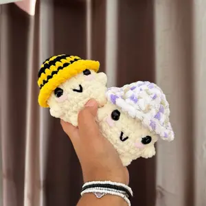Handmade crochet mushrooms plushie