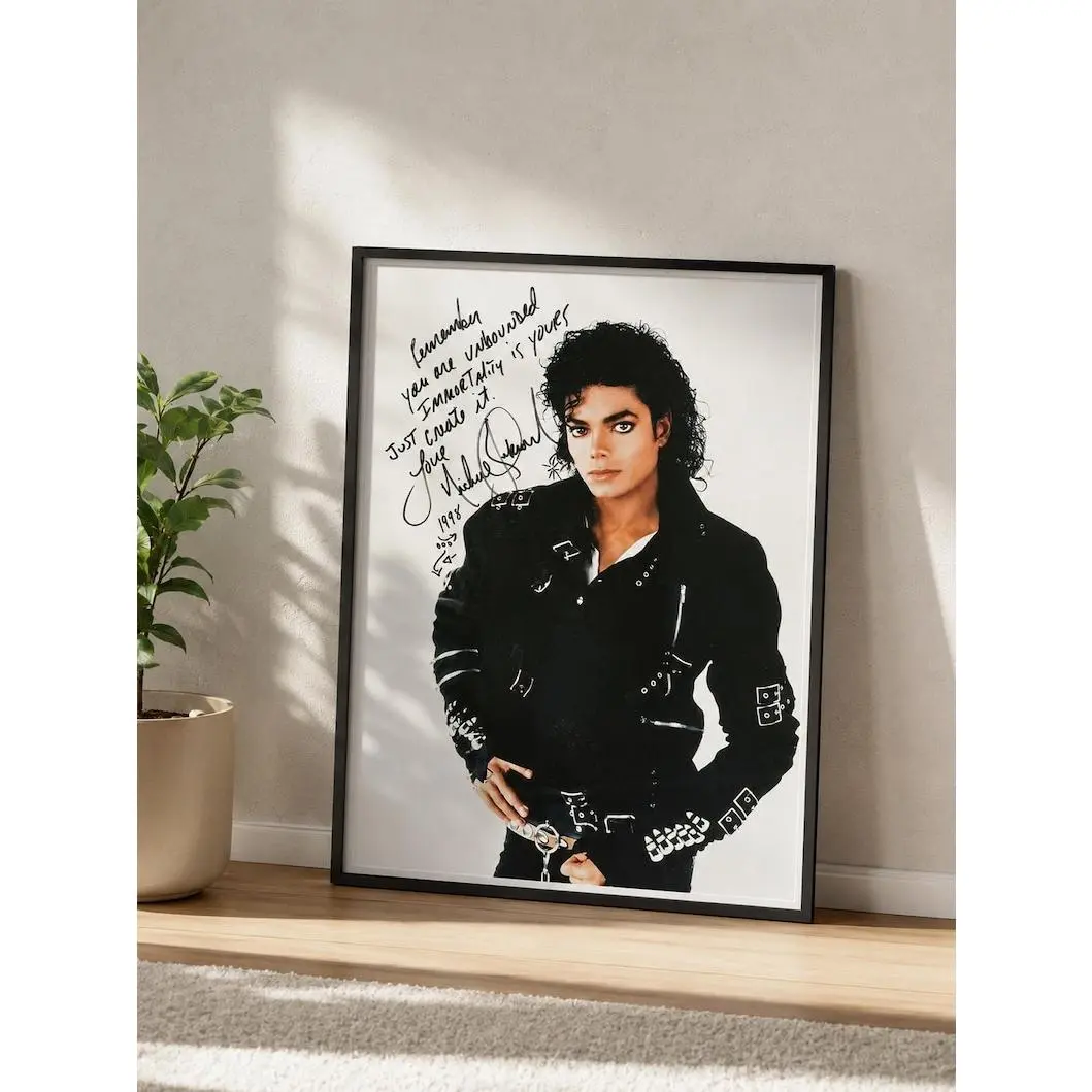Michael Jackson Poster Print  Michael Movie Inspired Wall Art  King of Pop Decor  Vintage 80s Music Poster  MJ Wall Art