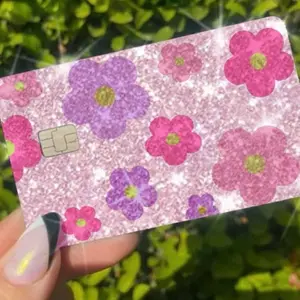 ExotixCard ultra bling reflective card skin back information