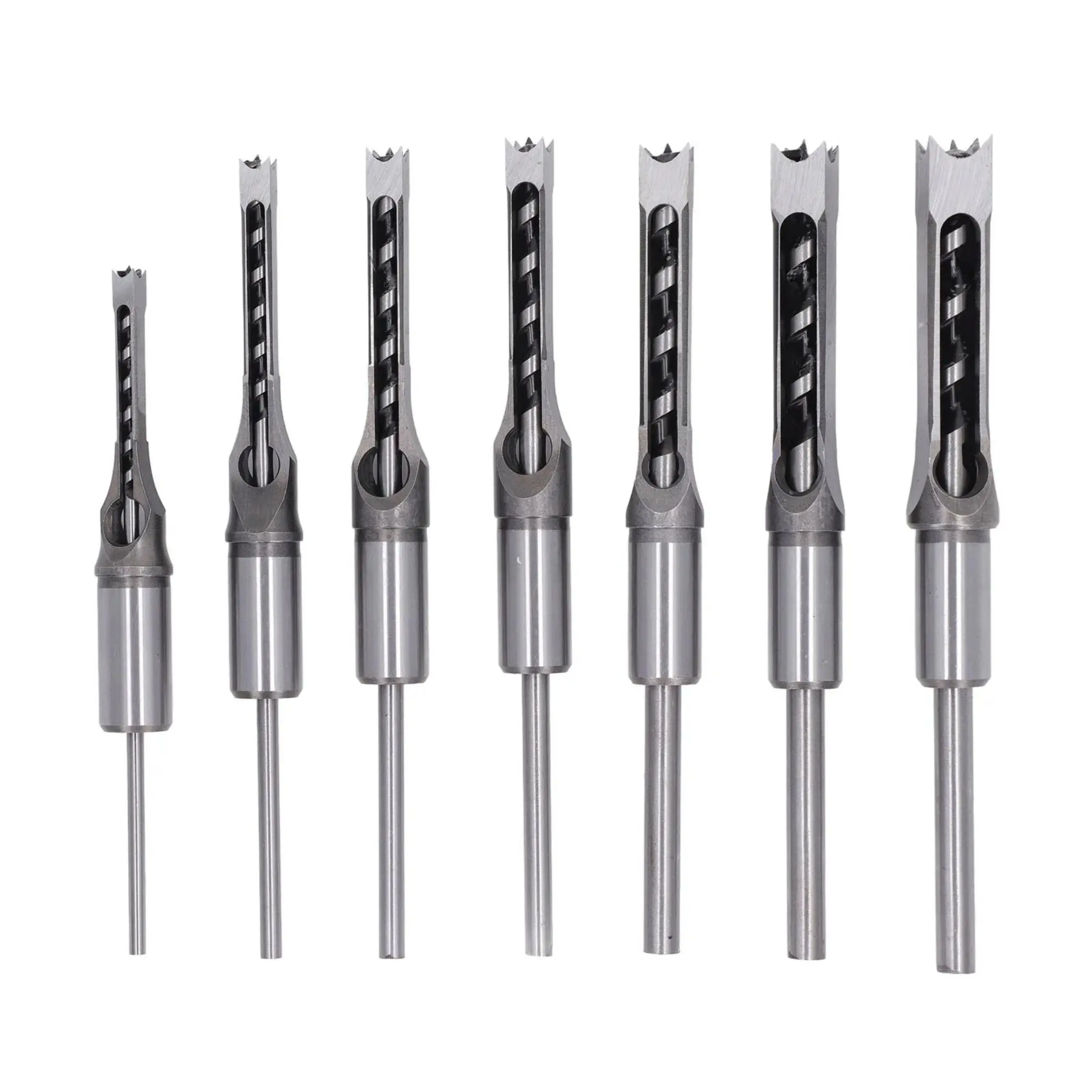 Square Hole Drill Bit Set, High Speed Steel Drill Bit Set, Power Tool Accessories for Woodworking, Professional Power Tool Accessories, Versatile Sizes, Drill Bits Set