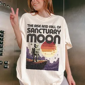 Murderbot Diaries Shirt, Sanctuary Moon Tee, SecUnit Inspired T-Shirt, Retro Sci-Fi Graphic Tee, Book Lover Gift, Unisex Shirt