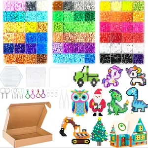 5mm Multi-Color Mixed Beads Set, Natural Design DIY Craft Kit, Ideal Christmas and Birthday Gift, Durable Plastic Beads