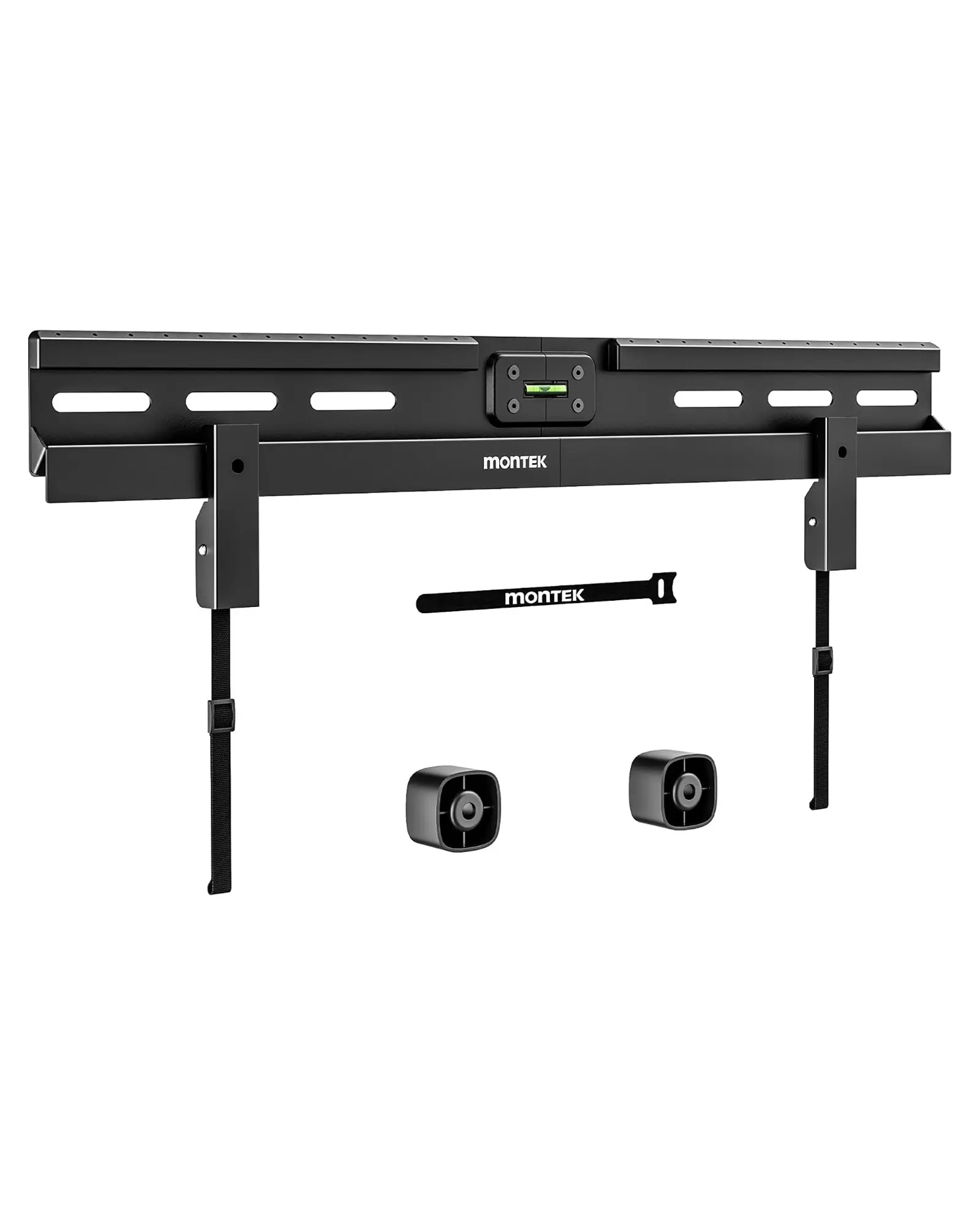monTEK HDTV Wall Bracket - Studless TV Mount Stand for 32-100 Inch Flat & Curved TVs, Max 165lbs, Fixed Arms, Max VESA 600×400mm, 4X Load Tested, Easy Install for Drywall, Wood Studs, Concrete