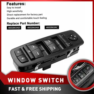 LH Side Master Power Switch Window For 2009-2012 Dodge Ram 2500 1500 3500 Truck