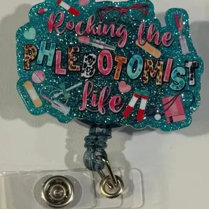 Phlebotomist Badge Reel - Non-Interchangeable Design