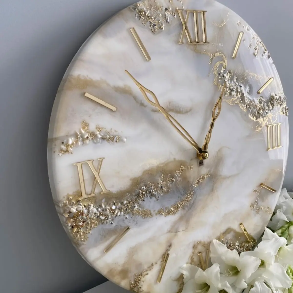 Resin art clock custom your design Resin art clock custom your design