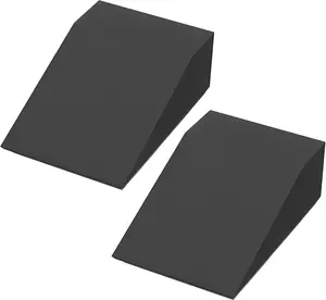 2 Pack Squat Wedge Blocks,Non Slip Professional Squat Ramp for Heel Elevated Squats Calf Raises Platform, Calf Stretcher, Balance, Pushup, Yoga Wrist Support, Pilates, Squat, Riser Block
