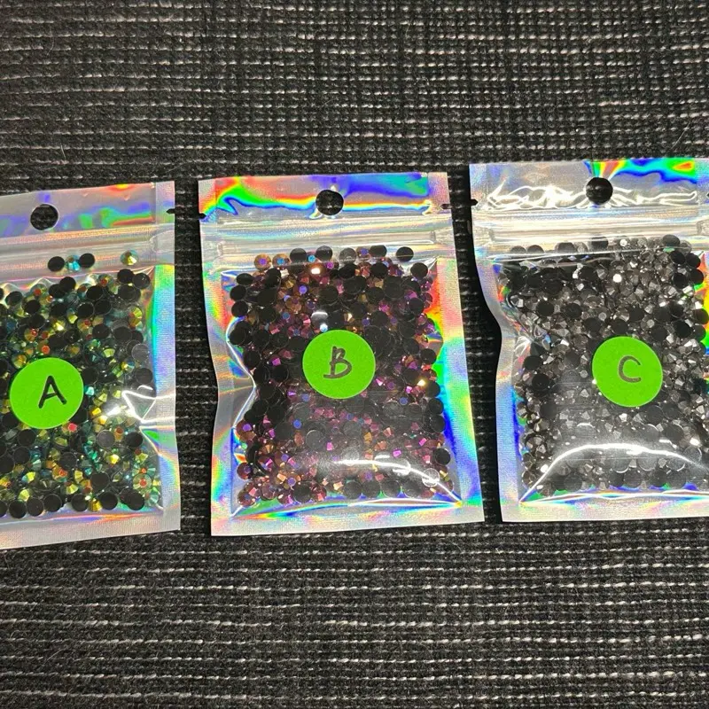 5MM AB Rhinestones with Black Backing 5MM AB Rhinestones with Black Backing