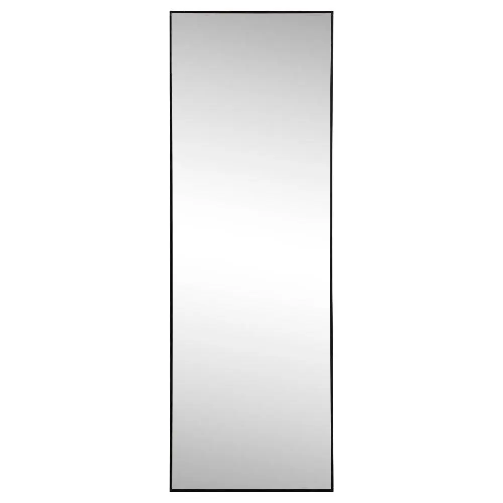 Strait 20 in. W x 59 in. H Large Rectangular Aluminum Alloy Framed Full-Length Wall Mounted Leaner Mirror Strait 20 in. W x 59 in. H Large Rectangular Aluminum Alloy Framed Full-Length Wall Mounted Leaner Mirror