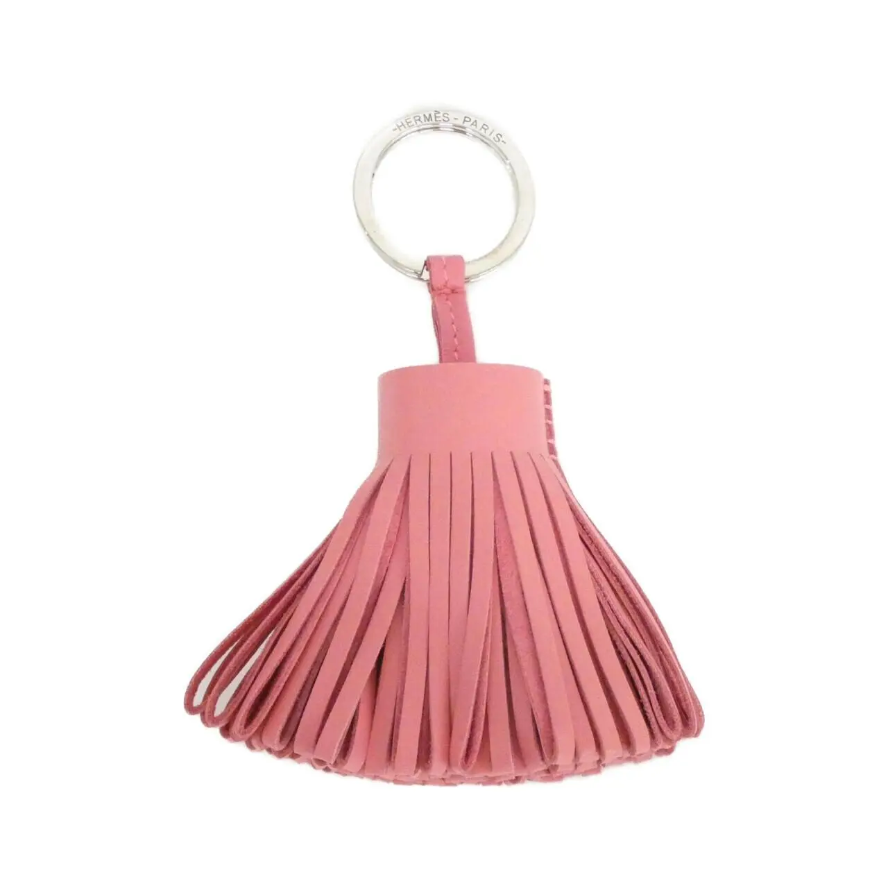 Pre-owned HERMÈS Lambskin Small Leather Goods Hermes Carmen Agneau Milo Keyring