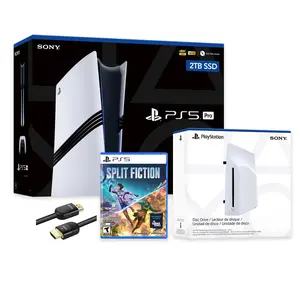 PlayStation 5 Pro 2TB SSD Console with Disc Drive, Wireless Controller and Split Fiction - CFI-7019 PS5 Pro