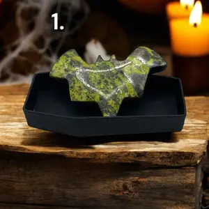 Serpentine Bat with Pyrite