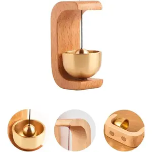 Household daily necessities Magnetic Door Chime Bell, Shopkeepers Bell for Door Opening, Door Ringer for Home/Business Entry, Wooden Suction Doorbell