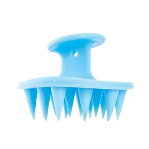1pcs Hair Brush Scalp Massager for Hair Growth Mold-Free Silicone Scalp Massager Shampoo Brush Scalp Scrubber Exfoliator Tools Blue