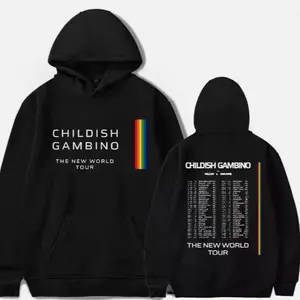 Childish Gambino The New World Tour Hoodie – Stylish Unisex Streetwear for Music Lovers! Vintage concert-inspired design, comfy fit, perfect gift for fans who love hip-hop, art, and retro vibes!