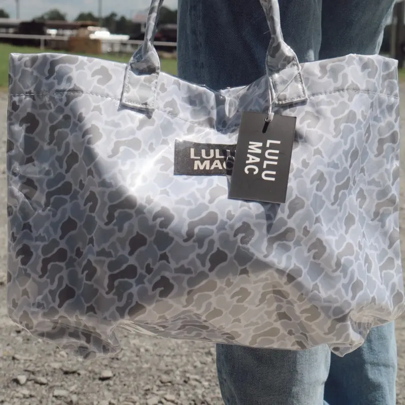 Lulu Mac white camo tote bag
