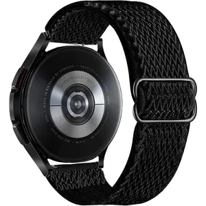 Elastic Bands for Galaxy Watch 7/6/4 Classic Bands 47mm 46mm 43mm 42mm/5 Pro Band 45mm,Samsung Galaxy Watch 7/FE/6/5/4 Strap 44mm 40mm/Active 2/3 41mm, 20mm Stretch Nylon Wristband