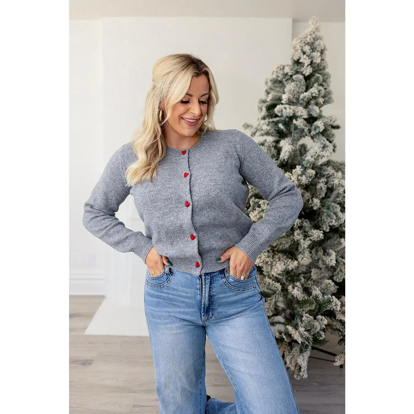 (XS + S) LEIGHTON HEART SWEATER -  SADIE X SAGE