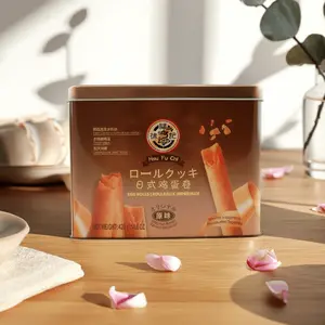 HSUFUCHI Japanese Tamagoyaki Egg Rolls - Crispy & Delicious Snack, 420g Can