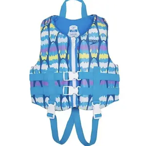 Speedo Aquaprene Kids' Life Jacket Vest Type III US Coast Guard Approved for 33-55 lbs Swimming Beach Safety