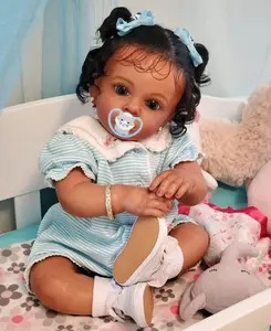 Realistic 24" Reborn Doll with Birth Certificate, Baby Bottle, Clothing, and Diaper