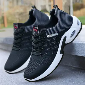 Men's Shoes 2026 Spring Collection Men's Lace-Up Running Shoes Large Size Sports Shoes Thick-Soled Height-Increasing Sneakers