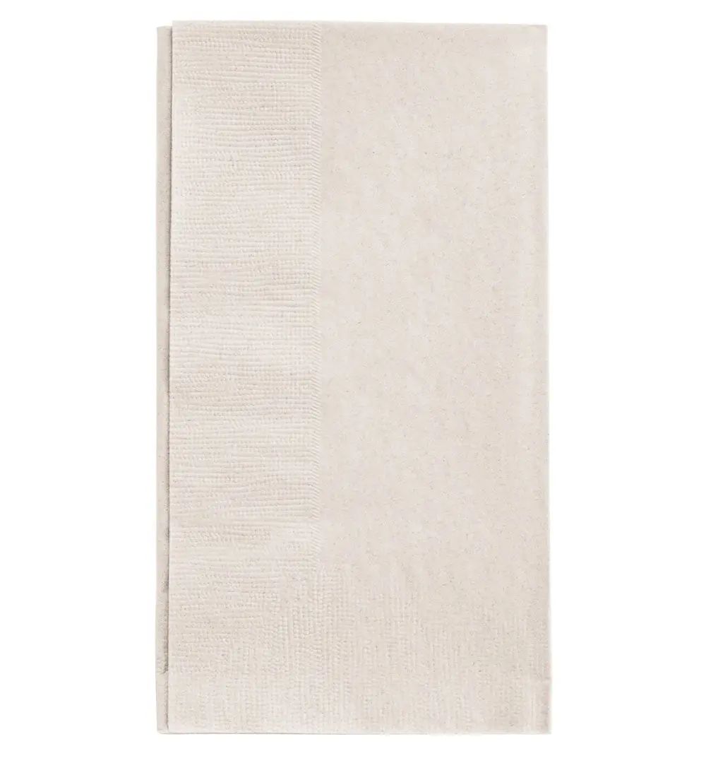 BarConic® 15"x17" 2-PLY Cream Disposable Dinner Napkins, 100-Pack Disposable Tableware for Home, Festive & Party Supplies, Disposable Napkins