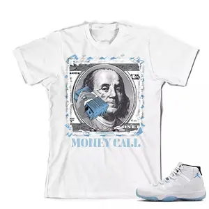 11 Legend Blue Graphic Tee, Money Call T-shirt Match 11s Legend Blue Sneaker