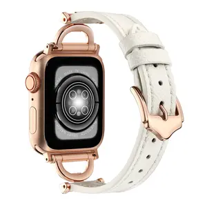 Watch strap suitable for watch metal and leather smart bracelet strap