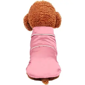 Lifeunion Small Cats Dogs Pajamas Pet Soft Silk Lapel Two-Legged Sleepwear Shirt for All Season (Large, Pink)