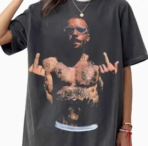 JB Middle Finger T-Shirt, Vintage Concert Bootleg Tee, SWAG Launch Exclusive, Vintage Style Fan Tee