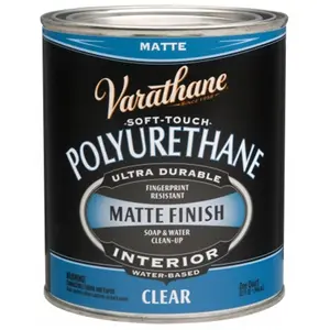 Rustoleum 262074 1 Quart Clear Matte Soft Touch Polyurethane pack of 2