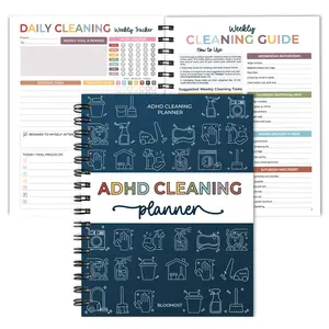 ADHD Cleaning Checklist, Cleaning Schedule & Organizer For ADHD, Stress-Free Household Cleaning With Daily, Weekly & Monthly Checklists, Task Breakdown For ADHD Minds, Durable Pages For Easy Organization, Perfect Gift For Busy People