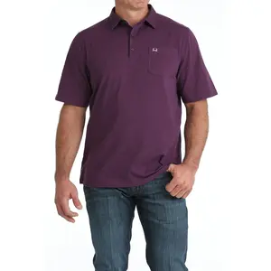 Cinch Men's ArenaFlex Polo Purple Shirt