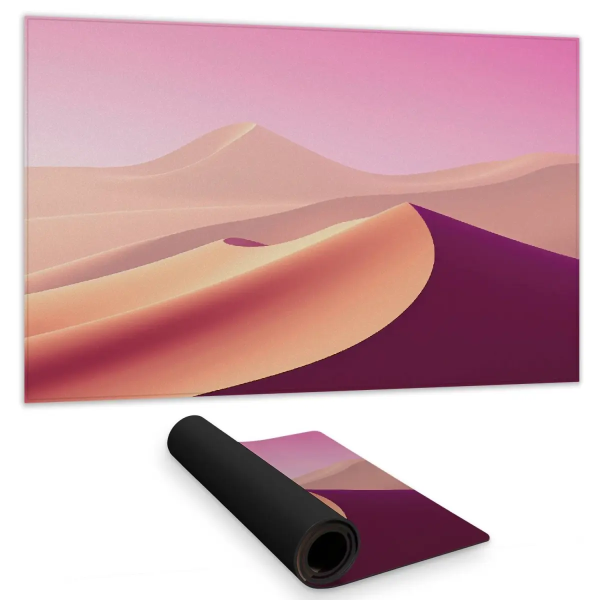 MWW C1DM1424EWETTR Minimalist Rectangular 14x24 in. Serene Dune-White Gaming Mouse Pad, Stylish Design, Durable Materials, Non-Slip Rubber Backing, Easy to Clean, Easy to Maintain, Washable, Smooth Surface, for Gamers & Designers, 14 X 24 In.