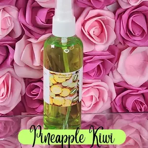 Pineapple Kiwi Moisturizing Body & Hair Spray. Handmade Alcohol Free Hair Mist - Refreshing Fragrance for Dry Skin Scent Floral Haircare