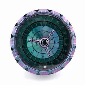 Durable Metal Dragon Casino-Style Spin Roller Dice Set, 7-in-2 Spinning Fidget Polyhedral Dice, Round Design for RPG Games