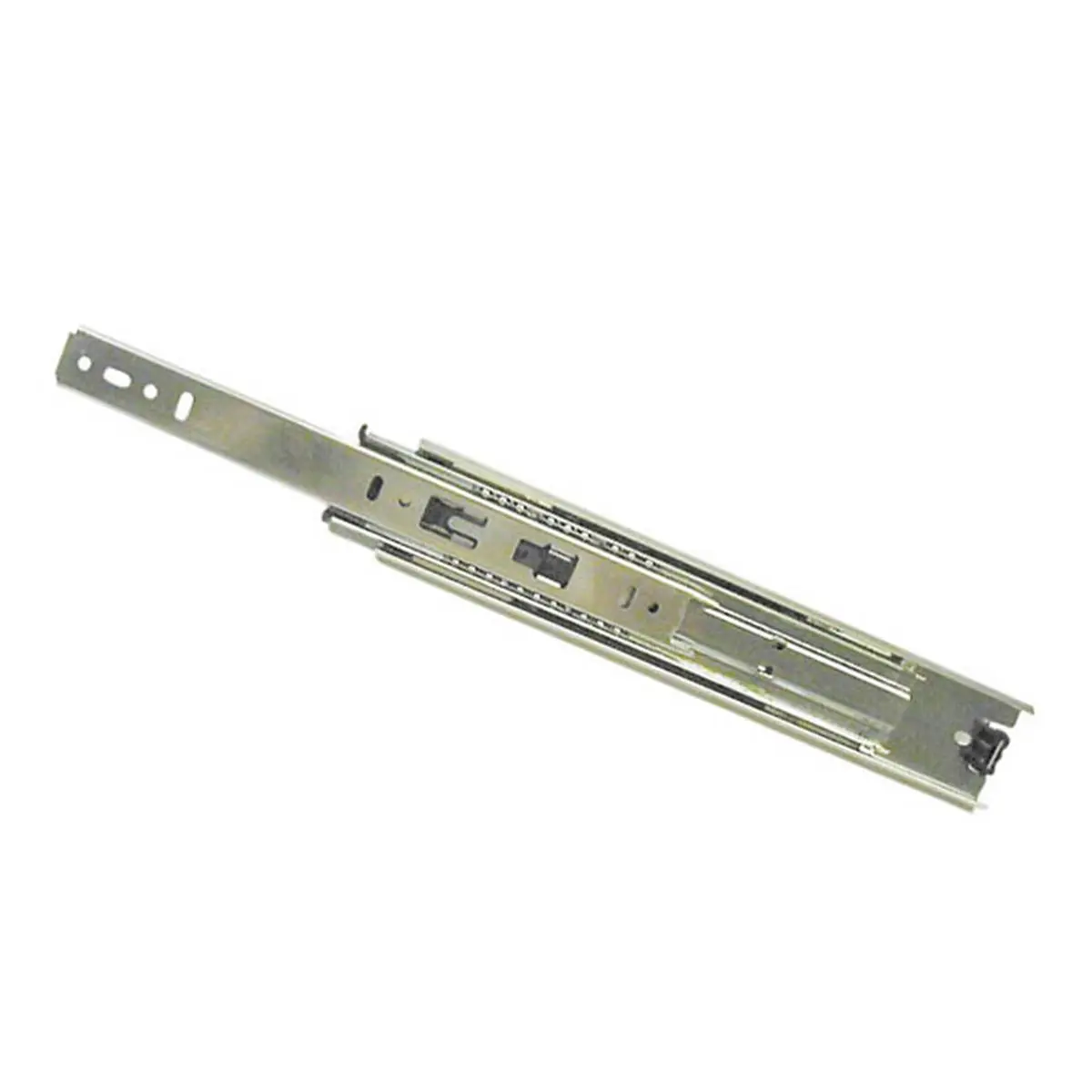 212 MAIN Knape & Vogt Kv8400 B08 8 In. Full Extension Precision Steel Drawer Slide - Anochrome Sliders, Side Mount, Ball Bearings, Screws