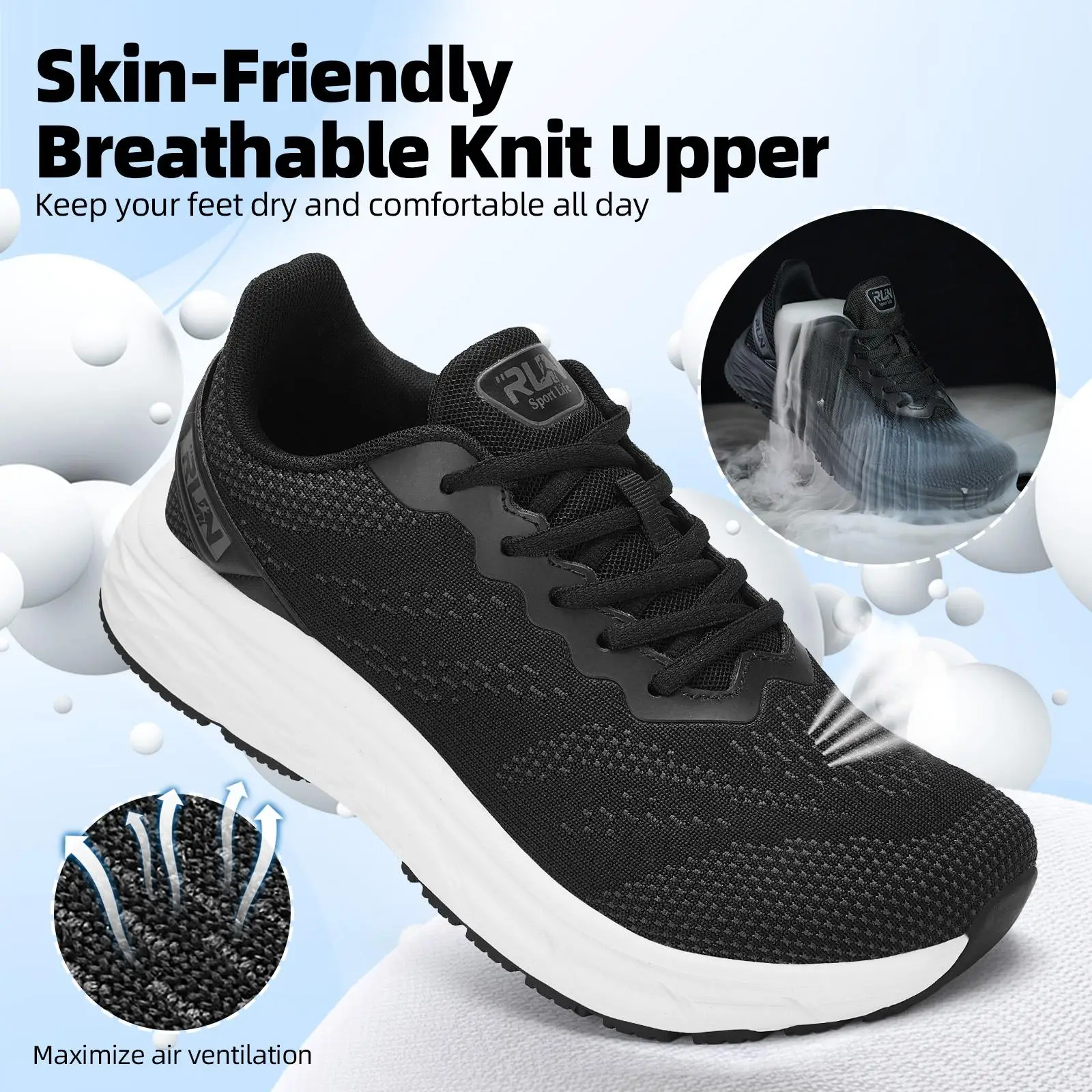 Wide-Toe Men’s Casual Sports Shoes | Lightweight, Non-Slip, Breathable, and Shock-Absorbing | Classic Design for Everyday Comfort casual shoe men  sho