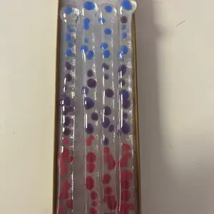 Infused glass cocktail stirrers