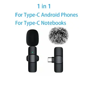 Wireless Microphone for iPhone / Android USB-C for Live Streaming + Noise Reduction