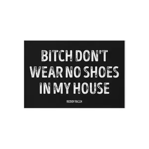 Outdoor Rug Non-Slip Polyester Chenille Fabric Multiple Sizes Hemmed Edges Durable Breathable Quick Dry Perfect for Patio or Porch