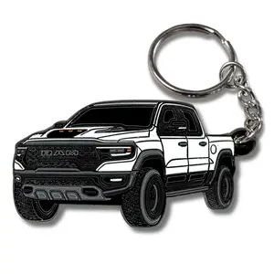 Dodge RAM 1500 Keychain, Official Licensed RAM 2500 Truck Accessory, Metal Pickup Truck Key Chain, RAM Lover Gift, Automotive Keyring