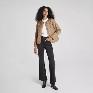 Women's Quilted Jacket - A New Day Khaki M