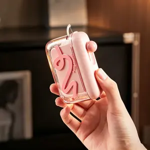 ICESEE Travel-sized storage case - features an automatic pop-up dispenser, portable and refillable, perfect for oral care at home, in restaurants, and while traveling