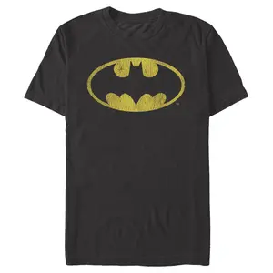 Men's Batman Logo Retro Caped Crusader T-Shirt