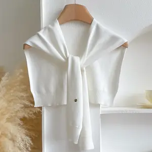 Women's Solid Color Scarf, Casual Soft Comfortable Shawl for Daily Wear, Modern Fashion Winter Accessories for Women & Girls CQ shawl  outfit