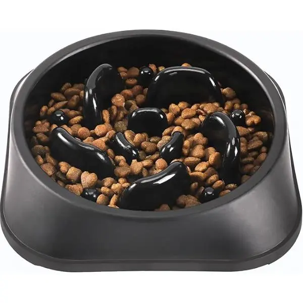 Slow Feeder Dog Bowl - Polypropylene Neater Feeder Dish, Maze Puzzle Design for Medium Breed Dogs, 8.03x7.99x1.89in All Seasons Pet Supply to Manage Food Intake