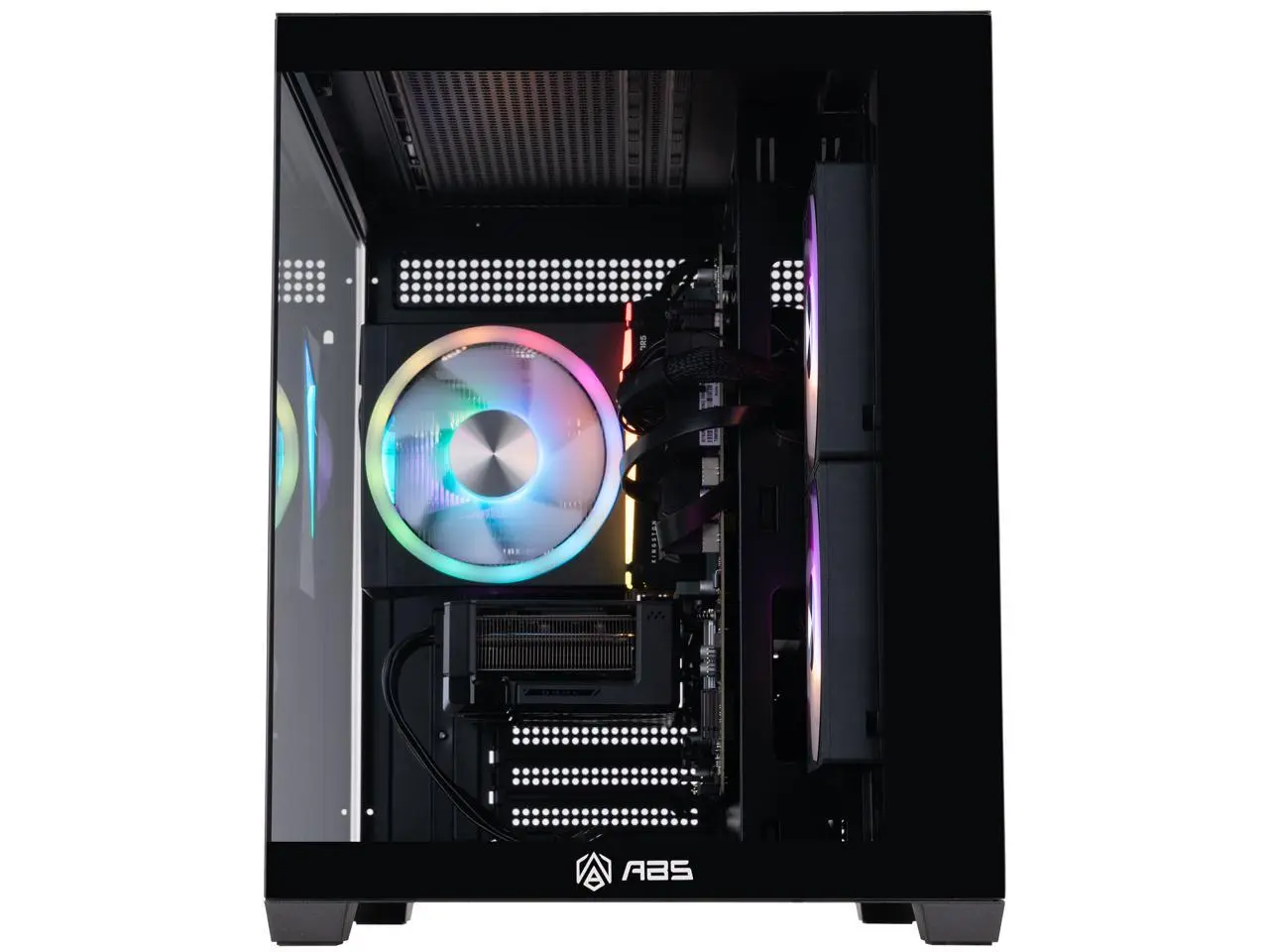 ABS Flux II Aqua Gaming PC - Windows 11 - Intel Core i5-14400F - GeForce RTX 5060 Ti 8GB - DLSS 4 - 16GB DDR4 3200 - 1TB M.2 SSD