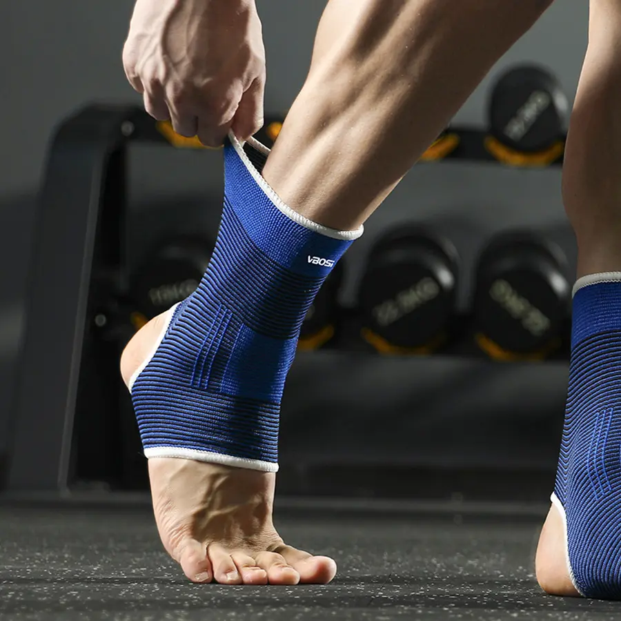 Knitted Breathable Ankle Support For Sports, Compression Ankle Brace For Running, Hiking, And Basketball